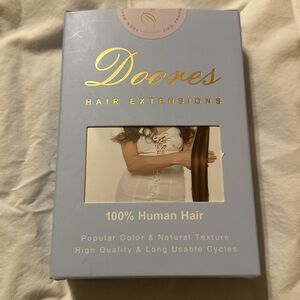 NEW DOORES Tape Hair Extensions Brown Color 20 Inch 100% HUMAN HAIR